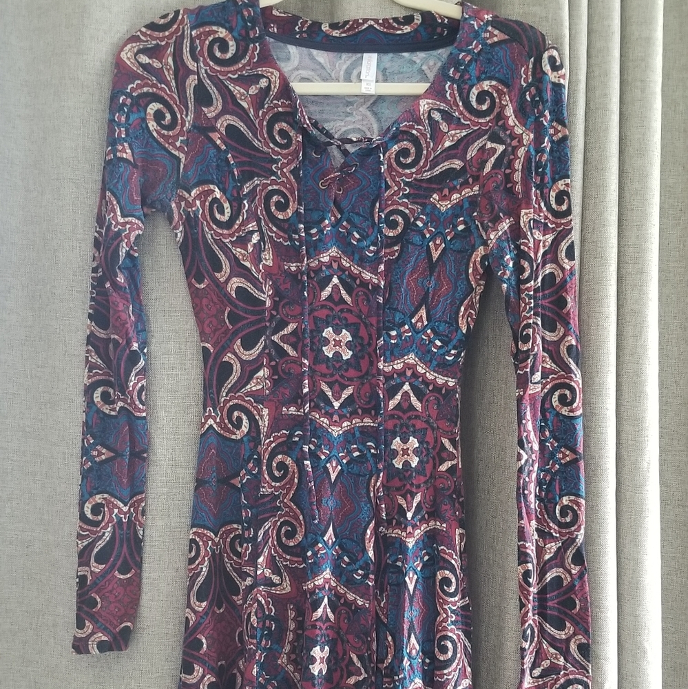 Long sleeve Skater Dress